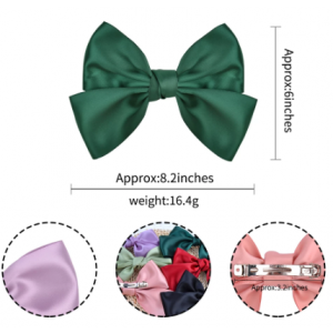 YOU MAY/Fashion Ribbon Hairgrips Big Large Bow Hairpin For Women Girls Satin Trendy Ladies Hair Clip New Cute Barrette Hair Accessories