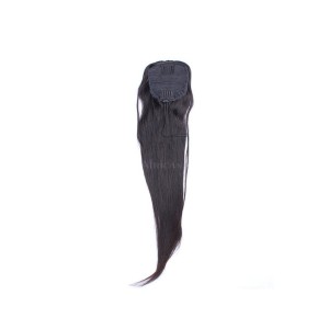 Human Hair Extensions Straight Ponytails Hairpieces Natural Pony Tail