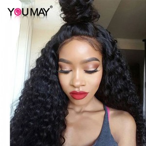 Loose Curly Full Lace Wigs Brazilian Virgin Hair Lace Wigs With Baby Hair
