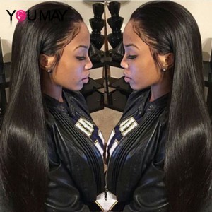 Silk Straight Brazilian Virgin Hair Full Lace Wig With Baby Hair Around