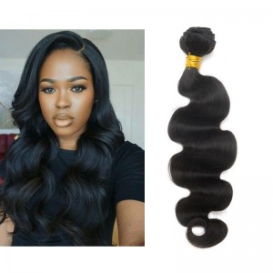 You May Natural Color Brazilian Virgin Human Hair Weave Body Wave 1pc Bundle