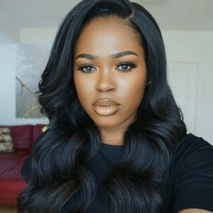 Lace Front Human Hair Wigs 100% Brazilian Virgin Human Hair Wig Body Wave Pre-Plucked Natural Hair Line