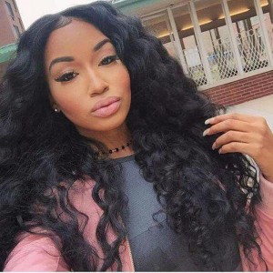 Lace Front Human Hair Wigs 100% Brazilian Virgin Human Hair Wig Body Wave Pre-Plucked Natural Hair Line