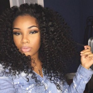 250% Density Full Lace Human Hair Wigs Brazilian Virgin Hair Kinky Curly Full Lace Wigs 24inch