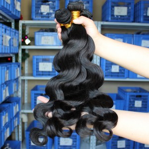  Natural Color Body Wave Brazilian Virgin Human Hair Weave 2Pcs Bundles