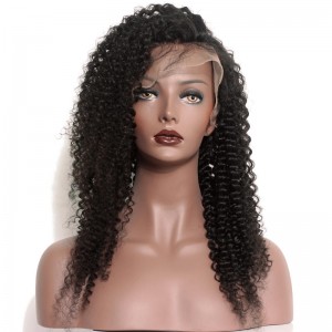 Mongolian Afro Kinky Curly Full Lace Wig With Baby Hair