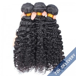 Brazilian Virgin Human Hair 3B 3C Kinky Curly Hair Weave 3 Bundles