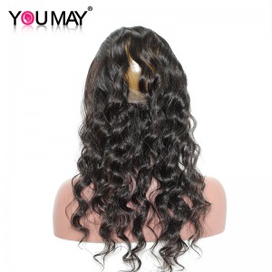 360 Lace Frontal Band Loose Wave Brazilian 360 Virgin Hair Lace Frontal With Natural Hairline