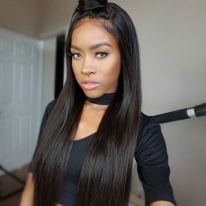 360 Lace Wigs Silk Straight 180% High Density Lace Front Wigs With Baby Hair