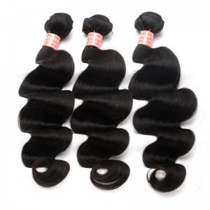 You May High Quality Body Wave Brazilian Virgin Human Hair Extensions Weave 3 Bundles