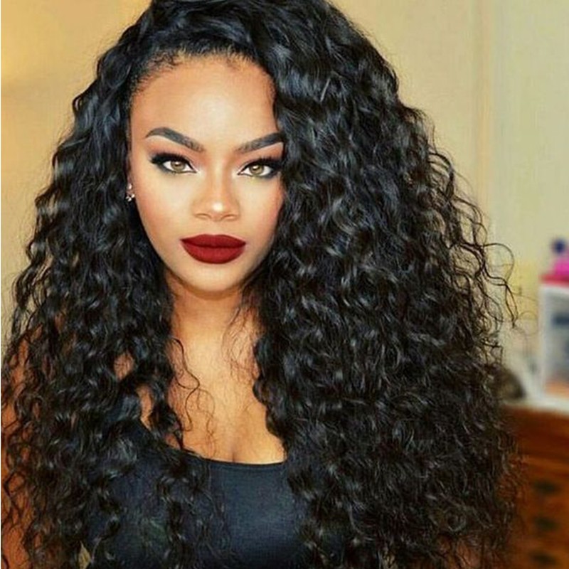 360 Lace Wigs With Baby Hair Deep Wave 360 Full Lace Human Hair Wigs