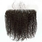 You May 13*6 Lace Frontal With Natural Hairline 3B 3C Kinky Curly Brazilian Virgin Hair Lace Frontal 