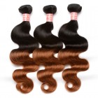 You May Body Wave 1B/30 Ombre Color Brazilian Virgin Human Hair Weave 4 Bundles