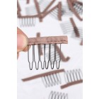 You May Lace Wrap 6 Teeth Combs Wire Spring Comb Wig Add to Wig Cap Clip Snap For Wig