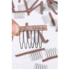 You May Lace Wrap 6 Teeth Combs Wire Spring Comb Wig Add to Wig Cap Clip Snap For Wig