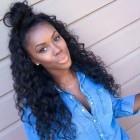 You May Lace Front Ponytail Wigs Loose Wave Pre-Plucked Natural Hair Line 150% Density wigs No Shedding No Tangle