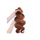 You May Color #30 Medium Brown Body Wave Peruvian Virgin Hair Weaves 3pcs Buddles