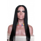 You May Natural Color Indian Remy Human Hair Wigs(#1 #1B #2 #4) Silk Straight Silk Top Lace Wigs