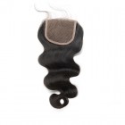 You May Body Wave Malaysian Virgin Hair Middle Part Lace Closure 4x4inches Natural Color 