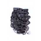 You May Body Wave Mongolian Virgin Hair Clip In Human Hair Extensions Natural Color