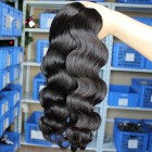 You May Natural Color Body Wave Indian Virgin Human Hair Weaves 3pcs Bundles