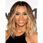 You May Ciara Inspired Ombre Blonde Color Wavy Short Bob Lace Front Human Hair Wigs