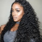 You May 250% Density Wig Pre-Plucked Deep Wave Brazilian Lace Wigs With Baby Hair