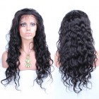 You May 22 inch Natural  Color Loose Wave Brazilian Virgin 100% Human Hair Lace Front Wig