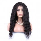 You May Natural Color Brazilian Virgin Human Hair Wigs Deep Wave Silk Top Lace Wigs