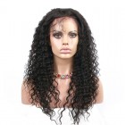 You May Natural Color Deep wave Brazilian Virgin Human Hair Glueless Full Lace Wigs