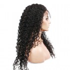 You May Natural Color Indian Remy Human Hair Wigs Deep Wave Silk Top Lace Wigs