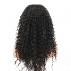 You May Natural Color Unprocessed Indian Remy 100% Human Hair Deep Wave Full Lace Wigs