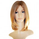 You May Honey Brown Color Silky Straight European Virgin Hair Silk Top Full Lace Jewish Wigs