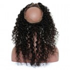 You May 360 Lace Frontal Wigs Deep Wave Natural Hairline Brazilian Virgin Hair 360 Lace Band Closure