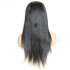 You May  Silk Straight Brazilian Virgin Human Hair Glueless Full Lace Wigs Natural Color