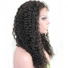 You May Deep Wave Peruvian Virgin Human Hair Glueless Full Lace Wigs Natural Color