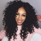 You May 250% Density Pre-Plucked Full Lace Wigs Malaysian Virgin Hair Kinky Curly Lace Front Wigs Natural Hair Line