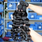 You May Loose Wave Human Hair Indian Remy Human Hair Extensions 4 Bundles Natural Color