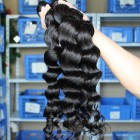 You May Natural Color Loose Wave Brazilian Virgin Human Hair Weaves 4pcs Bundles