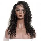 You May Pre-Plucked Natural Hair Line Deep Wave Lace Front Human Hair Wigs with Baby Hair 150% Density Wigs