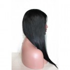 You May Natural Color Silk Straight 100% Indian Virgin Human Hair Wig Lace Front Wigs