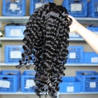 You May Natural Color Deep Wave Brazilian Virgin Human Hair Weaves 4pcs Bundles