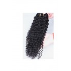 You May Kinky Curly Indian Remy Human Hair Clip In Hair Extensions Natural Color
