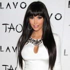 You May Kim Kardashian Brazilian Virgin Hair Straight Lace Front Human Hair Wigs With Bangs