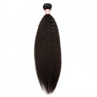 You May Natural Color Brazilian Virgin Human Hair Kinky Straight Hair Weave 1pc Bundle