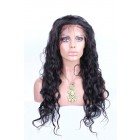 You May Natural Color Loose Wave Indian Remy Human Hair Wigs Silk Top Lace Wigs