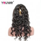 You May 360 Lace Frontal Band Loose Wave  Brazilian 360 Virgin Hair Lace Frontal With Natural Hairline