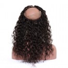 You May 360 lace frontal wigs Loose Wave Natural Hairline Brazilian Virgin Hair 360 Lace Band Closure