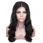You May Unprocessed Natural Color 100% Brazilian Virgin Human Hair Body Wave Full Lace Wigs