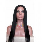 You May Natural Color Silk Straight 100% Peruvian Virgin Human Hair Wig Lace Front Wigs